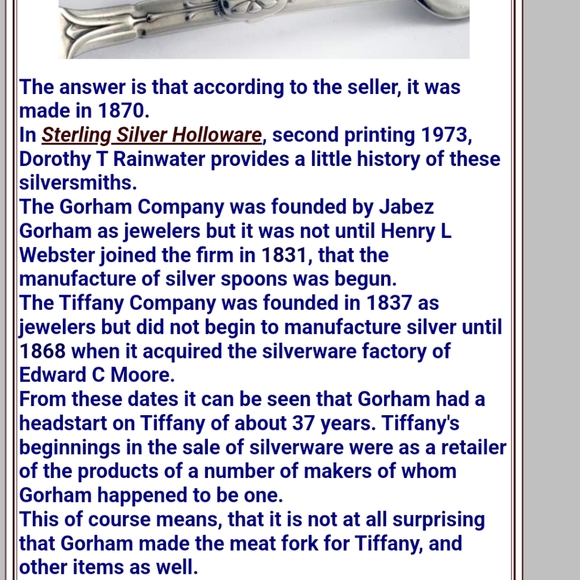 1864 Tiffany & Company Gorham Spartan Spoon Ring Sterling Luxury Vintage #64 - Picture 14 of 16